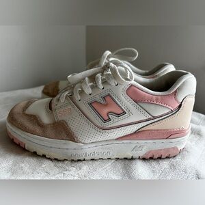 New Balance NB 550 White Pink Haze BBW550WP Womens Size 7.5
